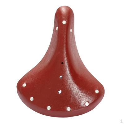 Fotelik rowerowy Vintage PU Leather, odporny na wstrząsy siodełko sprężynowe, wygodny, trwały cykl