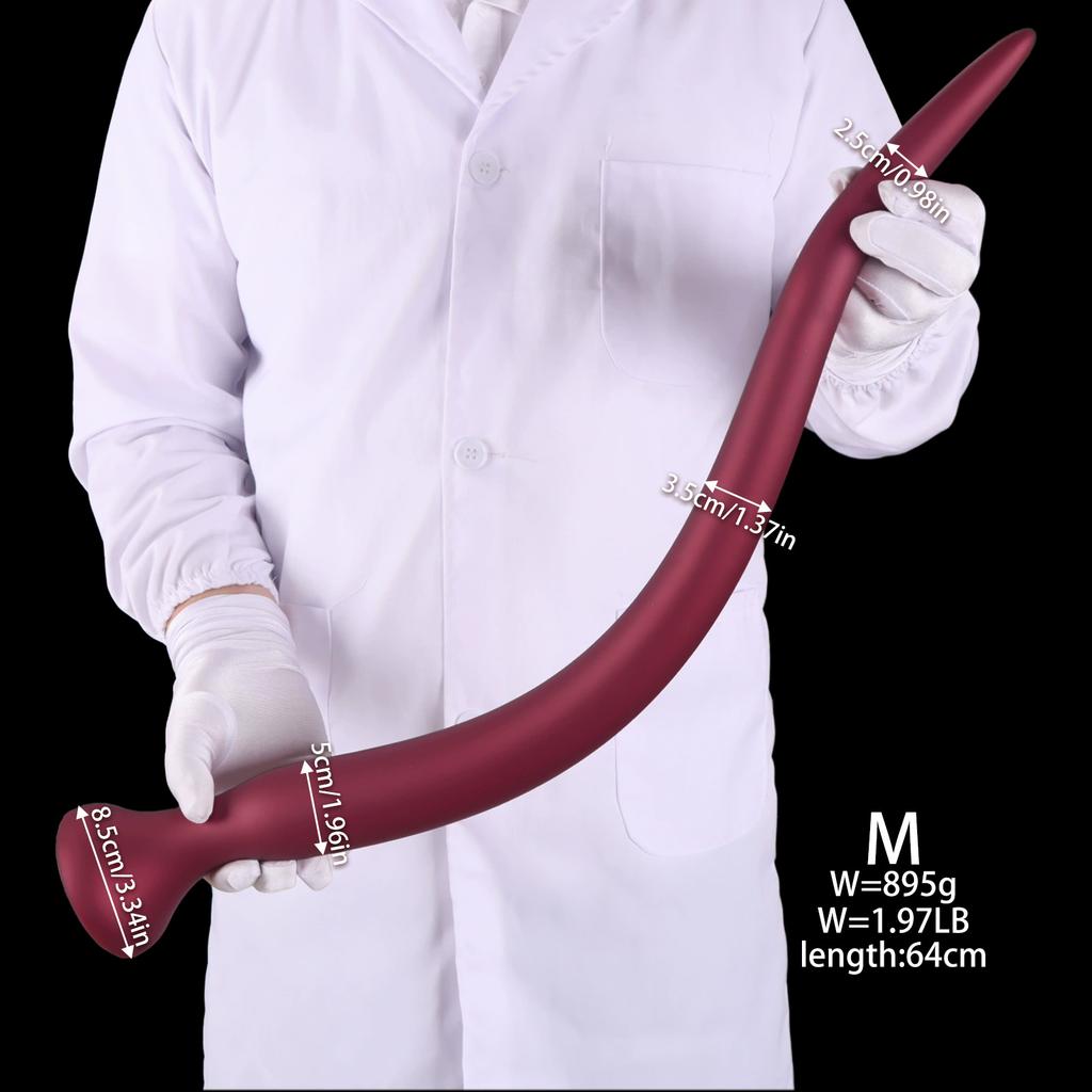 25 Inch Long Anal Plug Liquid Silicone Buttplug Huge Anal Dildos for Women Men Vaginal/Prostate Massage Sigmoid Stimulation