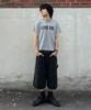 Mubeun Bermuda Workwear Carpenter Pants Shorts Washed Black