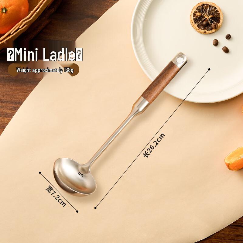 

Abay 316 Stainless Steel Mini Spatula & Hot Pot Spoon