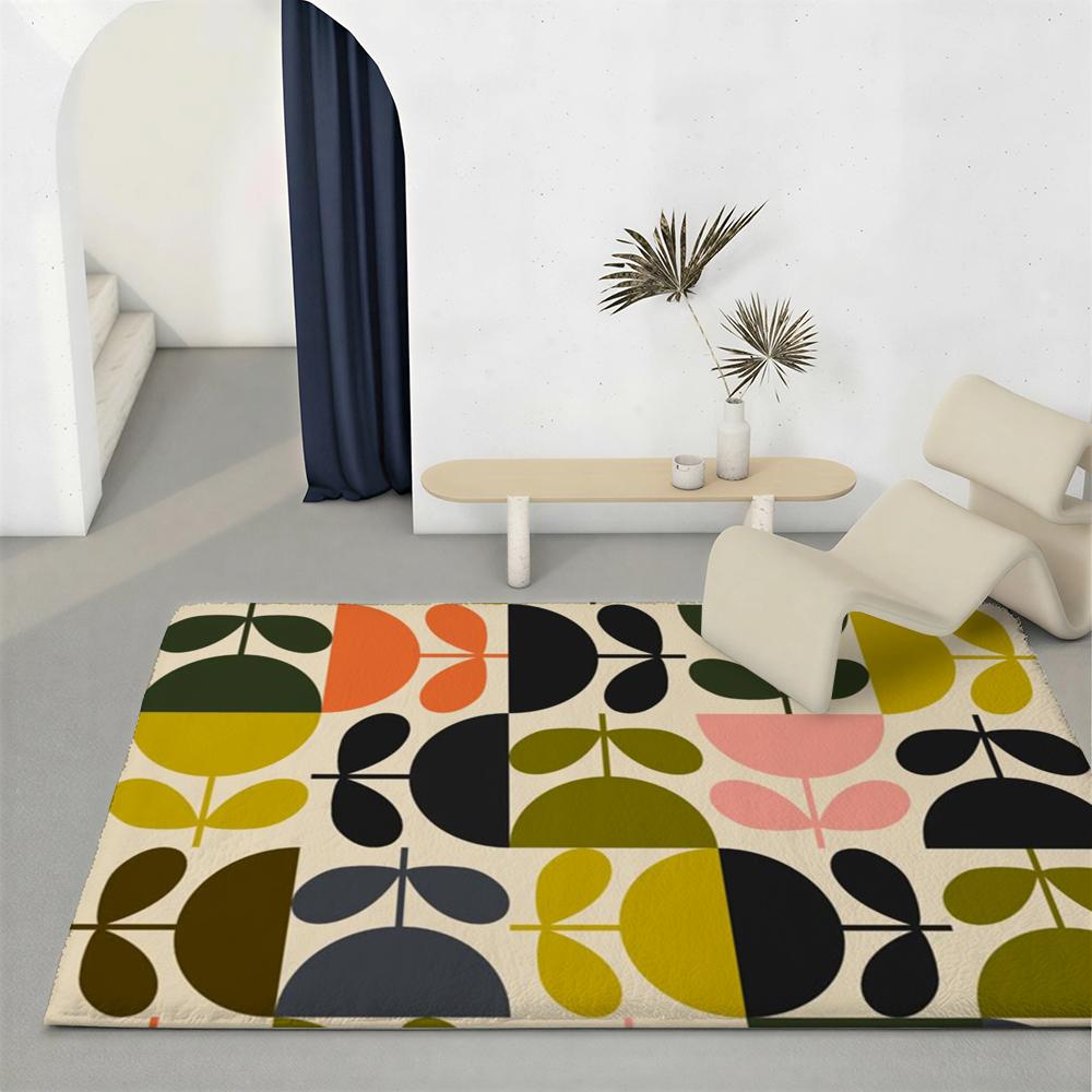 Designer O-Orla KielyS Floor Mat Eco-Friendly Flannel Doormat Non-Slip Odorless Soft Short Plush Indoor Floor Rug