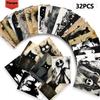 32 Stück, abstrakte Kunst Postkarten, Wandaufkleber, Versandkarten, Grußkarten, DIY Postkarten, Souvenirpostkarten, Dekorationsartikel