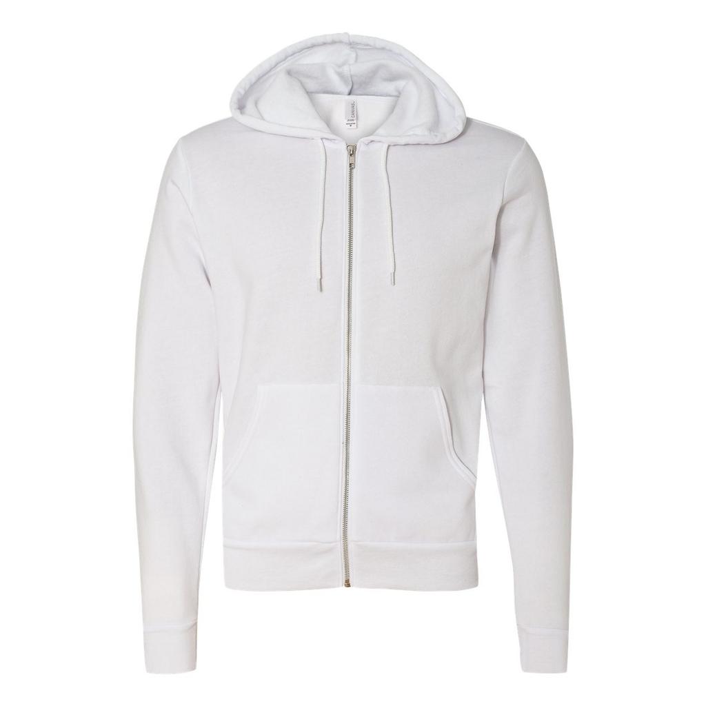 Bella + Canvas Adults Unisex Full Zip Hoodie