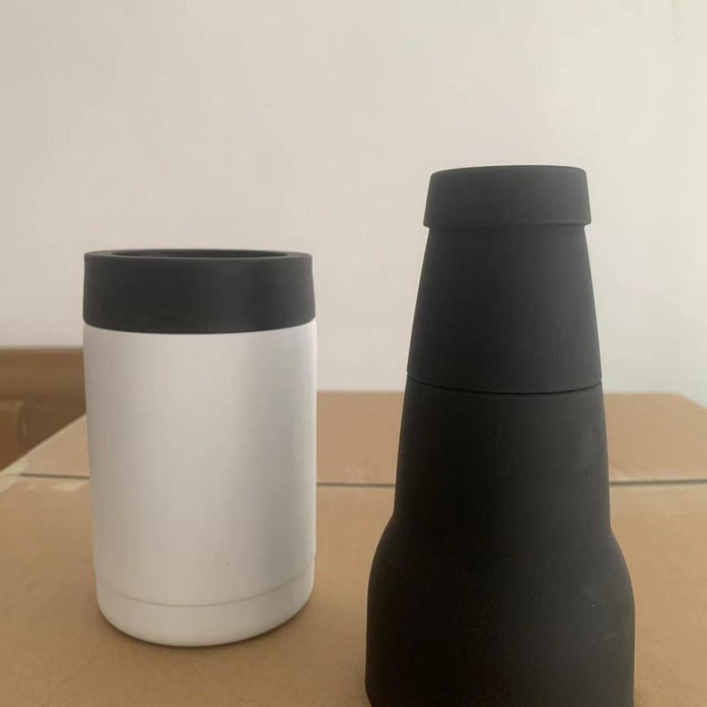 12oz Stainless Steel Vacuum Insulated Can Cooler and Ice Bucket Sleeve