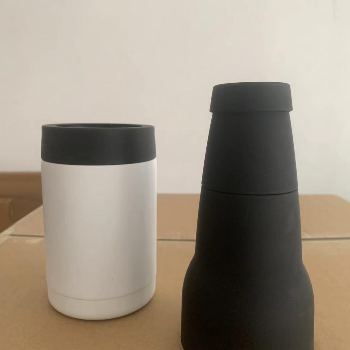 

12 унций Вакуумная термоизолированная подставка для банки из нержавеющей стали и рукав-ведерко для льда 12oz Cooler