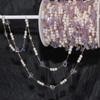 0.5/1 Meter Golden Stainless Steel Beaded Chain Crystal Butterfly Chain Pearl Beaded Chain DIY Necklace Bracelet