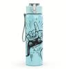 1PC Game Controller Hand Sketch 750ml Color Plastic Sports Water Bottle Leakproof Flip Straw Lid Suitable for Sports Office Home Use