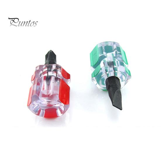 2Pcs Mini portátil curto tipo de fenda cruzada Fender Pro Repair Tool Kit