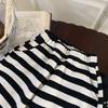 Children'S Sweatpants Autumn Children'S Clothing Black And White Wide Striped Casual Pants Boys Versatile Trousers Tide