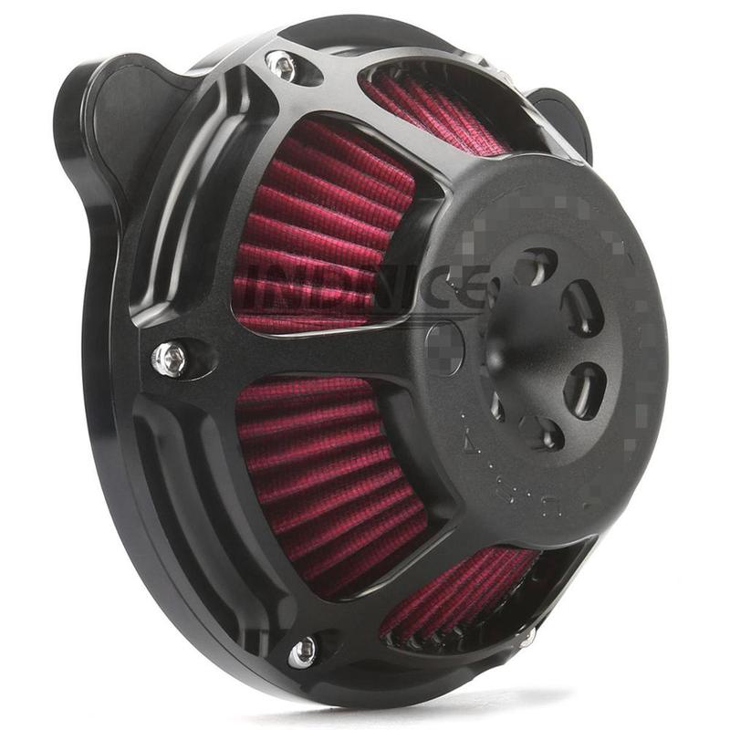 For Harley Dyna Air Cleaner Kit Air Intake Filter 1997-2017 Fat Street Bob 1997-2015 Softail 97-07 Touring