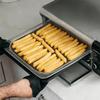 Stainless Steel Air Fryer Grill Tray Square Oven Baking Basket  Home