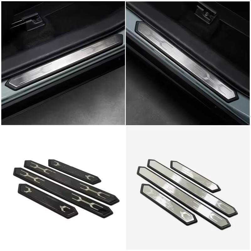 For Toyota RAV4 Rav 4 2019-2021 2022 Interior Accessories Door Sill Anti-Kick Decoration Bumper Sill Anti-Dirty Cover Stickers