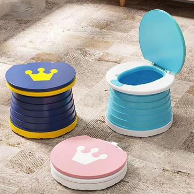 Foldable Potty Seat for Toddler Travel, Toddlers Training Toilet Seat Emergency Toilet Portable Potty for Car, Camping, Outdoor, Indoor