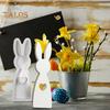 3 Pcs Easter Rabbit Molds Silicone Heart Bunny Molds Easter Spring Casting Molds for DIY Resin Candles Soaps Plaster Crafts