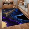 Quicksand Galaxy Pattern Rug Starry Sky Carpet Non-slip Stain-resistant for Gameroom Bedroom Kid's Crawling Mat Light Luxury