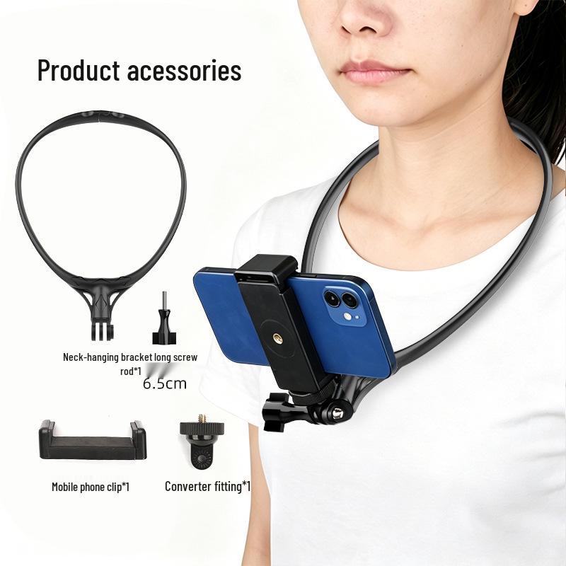 Adjustable Neck & Chest Strap Holder for Mobile Phones - Ideal for Vlogging, Fishing, Cycling, Outdoor Activities & Live Broadcasts