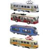 4Pcs Car Toys, Bus Train Model Toys, Car Toys, Inertia Car, Door Opening, Bus Toys, Education Toys, Desktop Decoration for Children 4-6 Years Old