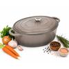 ENAMELED CAST IRON ROASTER 33cm 6.4L GREY 7723