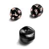 Black 25mm Twelve-Sided Androgynous Love Position Dice - Adult Foreplay Fun Sex Toy.