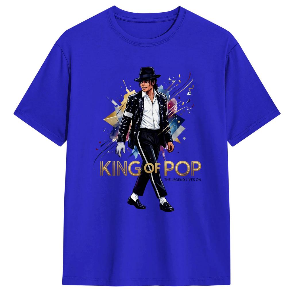 MMichael JJackson King Of Pop T Shirt Summer Y2K Fun TShirts Cotton Hipster Tee Shirt For Unisex Casual Top Tees