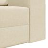 Cream Sleeper Sofa 245 x 78 x 77 cm Fabric