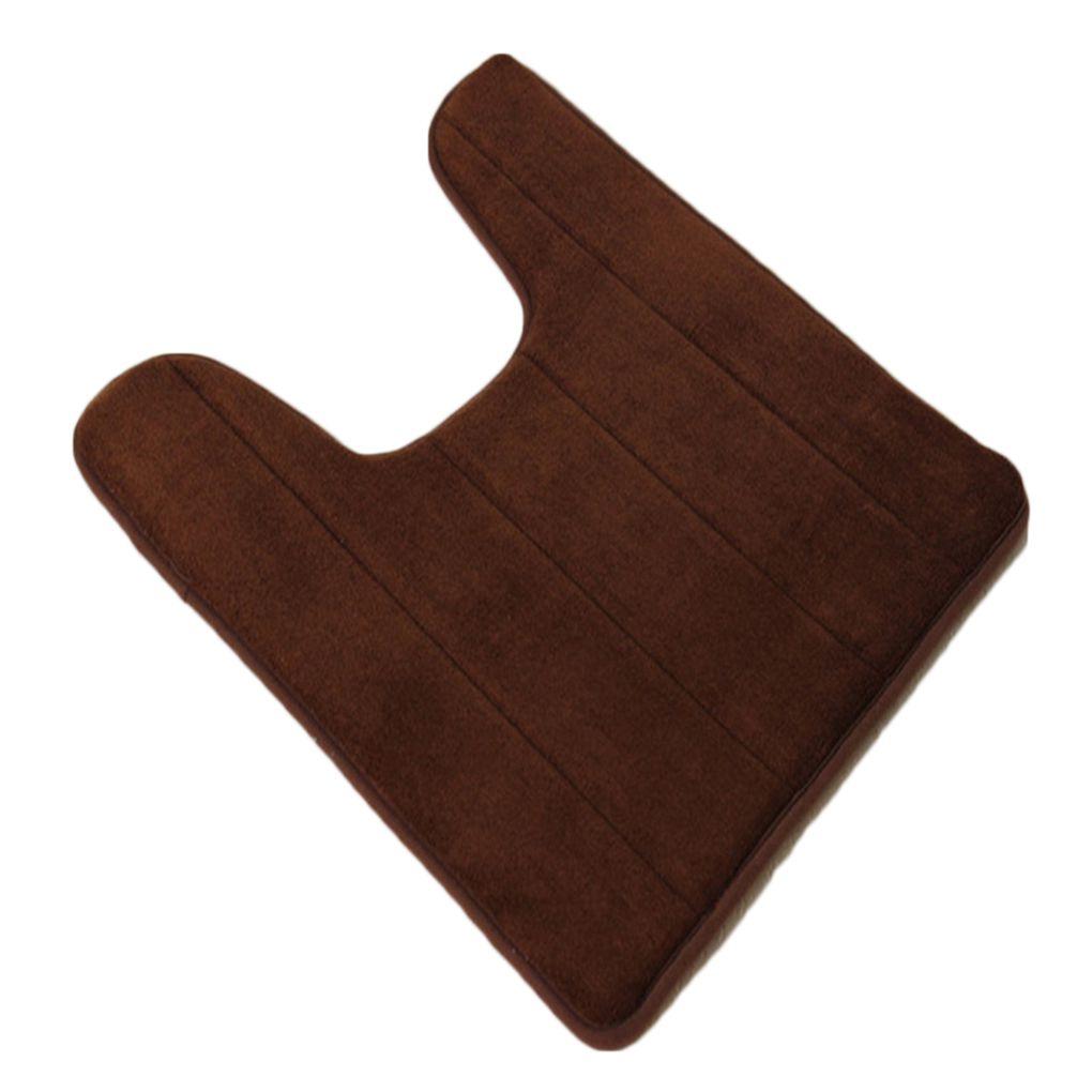 U-förmige Toilettenmatte Wasserabsorbierend Rutschfest Elastisch Hautfreundlich Badezimmerteppich Pad Badeteppich Duschschutz Haushalt Zuhause