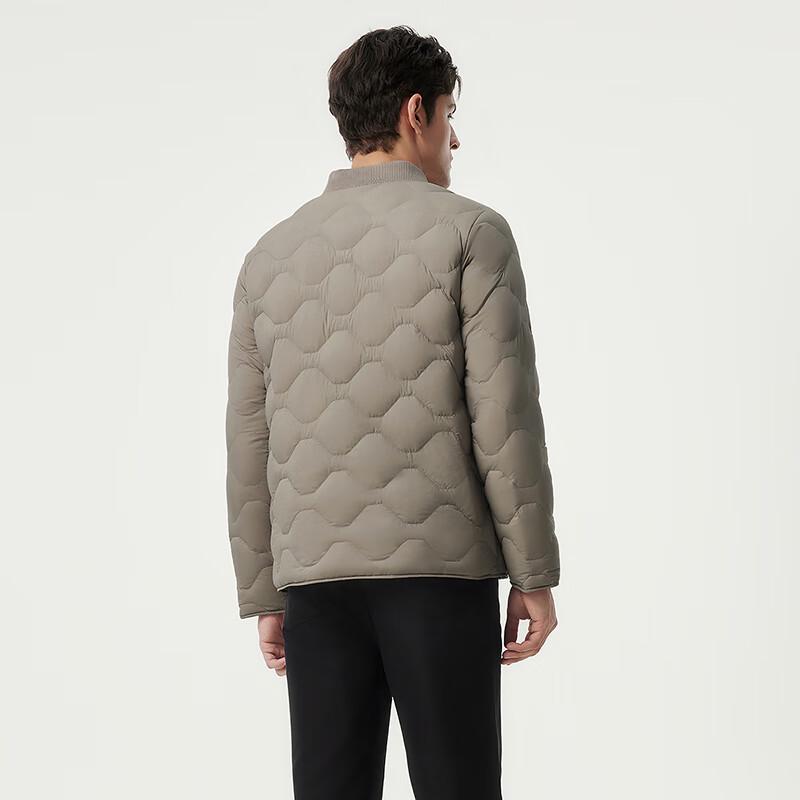 Tanboer Men's Lightweight Collarless Down Jacket