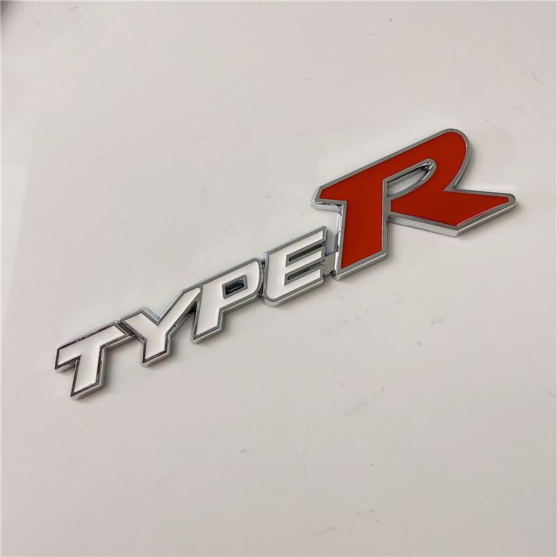 Suitable for modified metal car stickers TYPER car logo Civic Fit Lingpai Sprite XRV Binzhi types