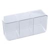 Non-Slip Tea Bag Storage Box Transparent Desktop Storage Box Divided Storage Basket  Bedrooms