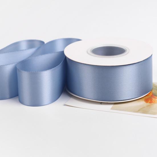 40mm Width Satin Ribbon 25 Yards Double Sided Ribbon Solid Color Smooth Ribbon for Gift Wrapping Bouquets Party Decorations