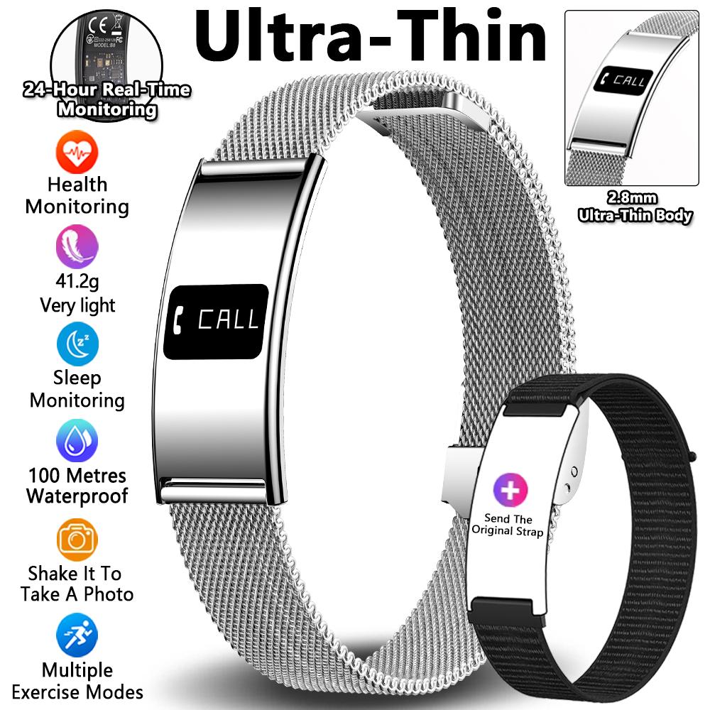 Smart Bracelet Call Reminder Time Display Smart Watch Heart Rate Sleep Monitor Sport Wrist Band Fitness Tracker Pedometer