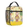 Curious George Monkey Cartoon Tote Thermal Cooler Bag Birthday Reusable Insulated Lunch Bags Y2K Storage Box For School