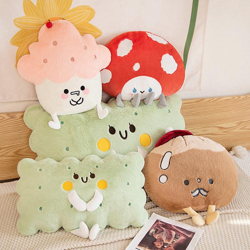 Ice Cream Plush Toy Cartoon Snacks Soft Pillows Room Decoration Holiday Gift