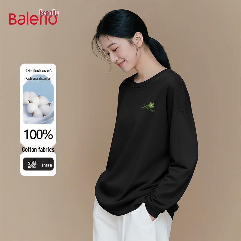Baleno Women s Round Neck Cotton Graphic Long Sleeve T-Shirt XL