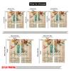 2pcs,2D Plane Printing Popular Curtains Floral Faith Message Versatile Polyester (without Rod) Festive Perfect for Bedroom