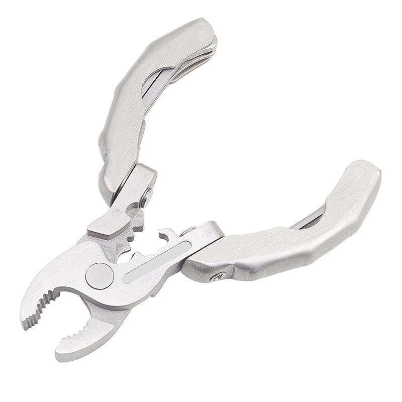 Portable Pocket Mini Stainless Steel Folding Pliers Knife Keychain Screwdriver Combination Kit Outdoor Multifunction Tool