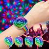 Piece Mini Disco Ball Flashing LED Bracelet Portable Party Bracelet Light with Suction Cup Vitality Change Party Light Disco Light