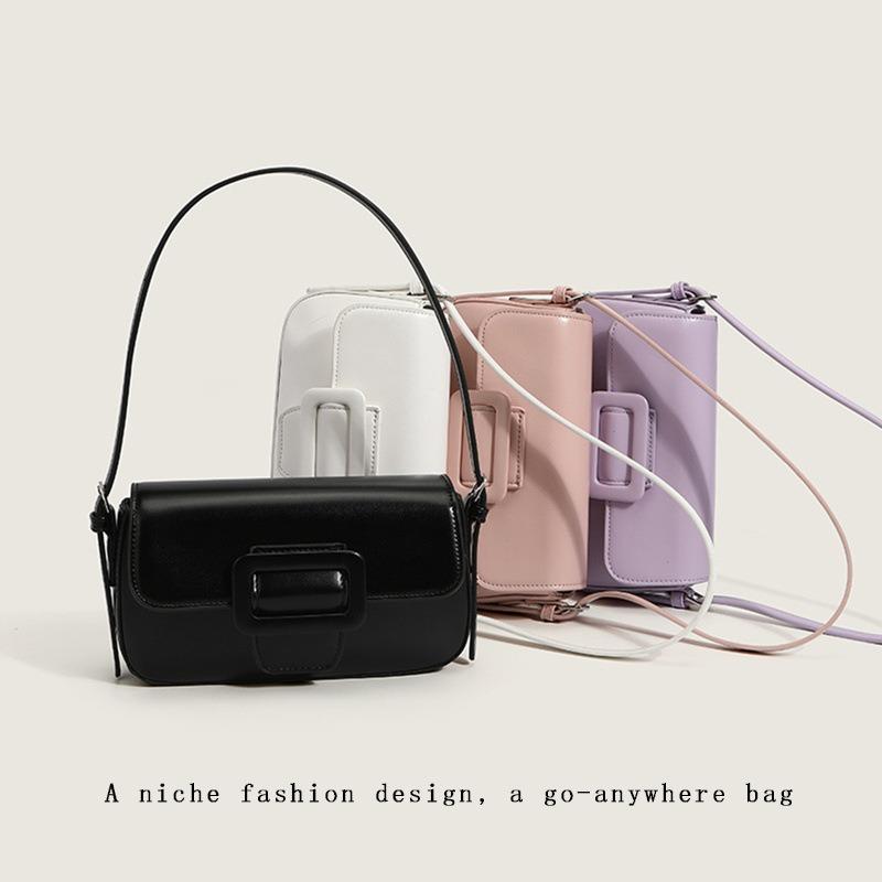 Shoulder Bags Real Cowhide Handbag Generation Niche Design Shoulder Underarm Bag