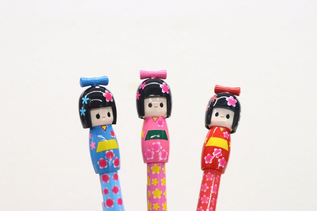 Castle Enterprise Kokeshi Ballpoint a Great Japanese Souvenir for Foreigners Knock-Style Pens, 36-Piece Set,