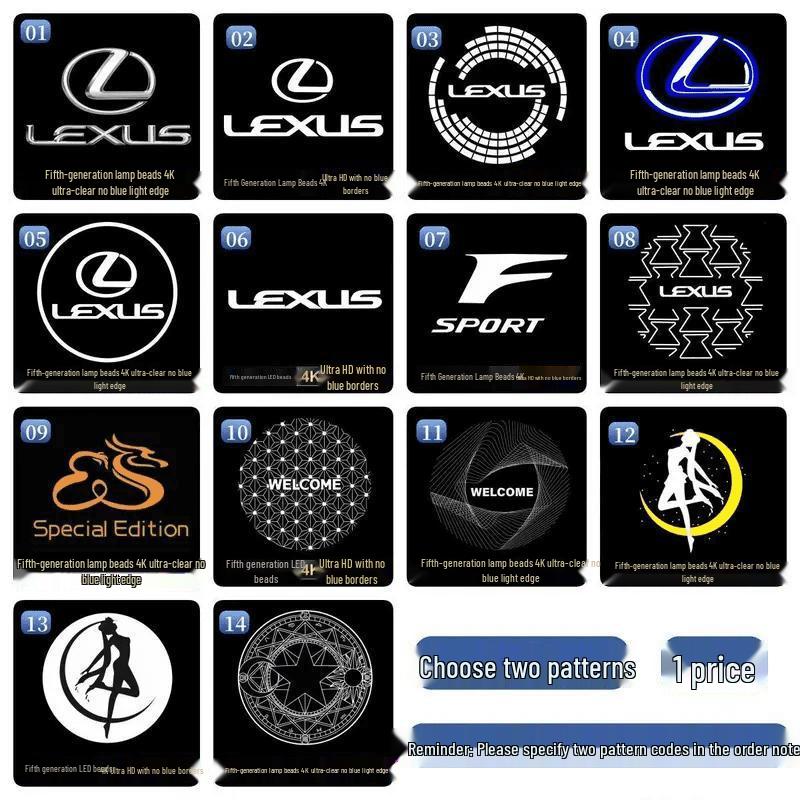 Lexus Dynamic Door Welcome Projection Lights for ES200, RX300, ES300, HUXISLS Models