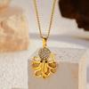 Ocean Titanium Steel Necklace Luxury Minimalist Pendant Chain Durable Sweater Accessory Jewelry Gift for Her