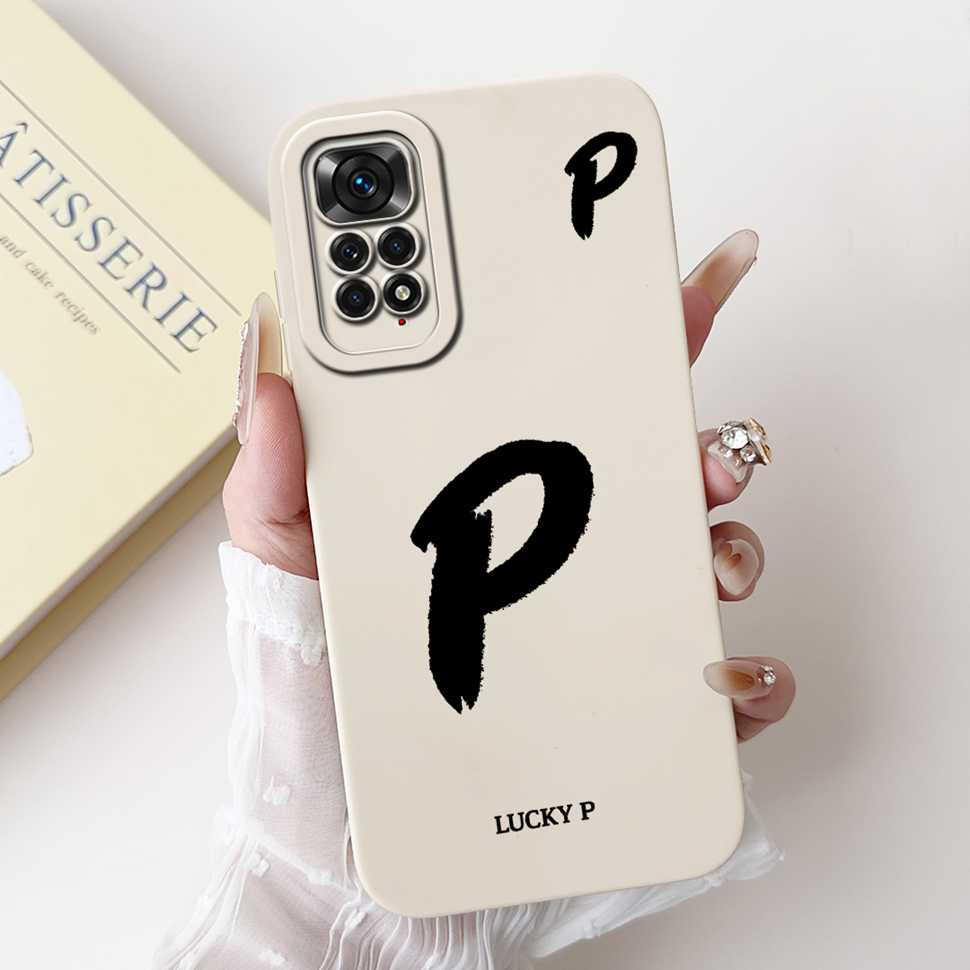 For Xiaomi Redmi Note 11 4G Case Cute Letters Soft Phone Cases For Redmi Note 11 S 11S Note11 4G Silicon Soft Cover 6.43"