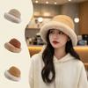Plush Hat, Fisherman Hat, Female, Big Head Circumference, Ear Protection Hat, Toe Cap, Thick Cotton Hat