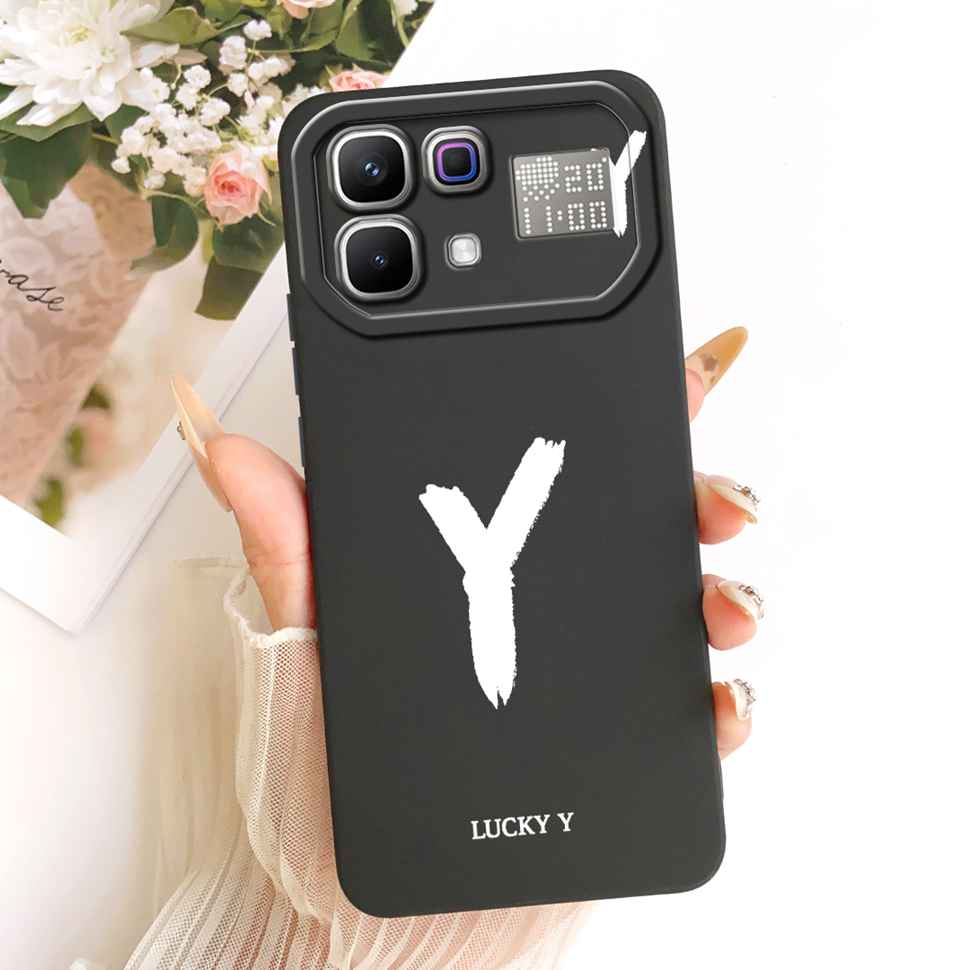 For Infinix Note 60 Pro 5G X6878 Case Simple Printed Lucky Letters Silicone Back Cover For Infinix Note60 5G X6879 6.78" Bumper