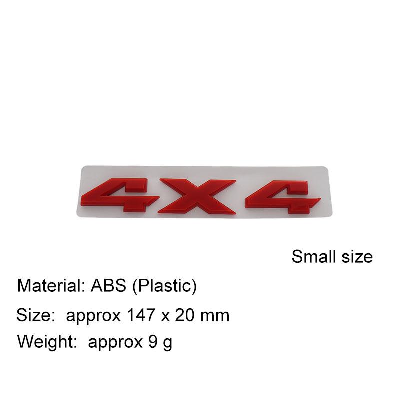 

3D Премиум ABS Автомобильная наклейка 4X4 Эмблема на кузов Декаль Внешнее украшение s-red