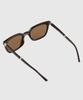 Tuditeo Arc Unisex Oversized Square Retro Foldable Sunglasses C3 Brown