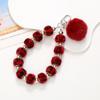 Instagram Hair Ball Phone Hanger Phone Case Colorful Beaded Plush