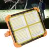 100W Solar Work Light 4 Gear Adjustable IP66 Portable Solar Flood Light for Emergency Garage Pond