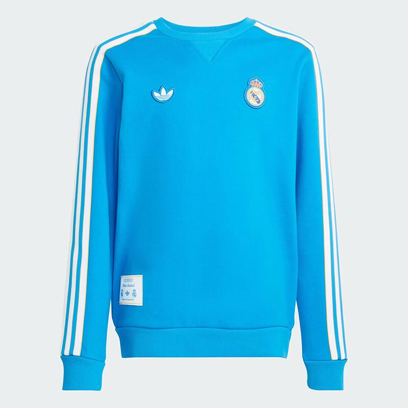 Adidas Boys' Real Madrid Trefoil Crewneck Sweatshirt