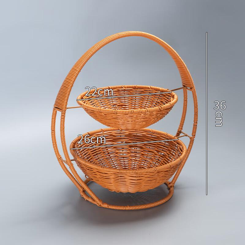Плетеная бамбуковая корзина для фруктов и хлеба